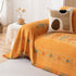 Bohemian Geometric Sofa Throw Cover, Cozy & Protective Ethnic-Inspired Couch Cover