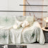 Dandelion Reversible Striped Couch Throw Cover for Living Room Pet Sofa Slipcovers Couch Protector
