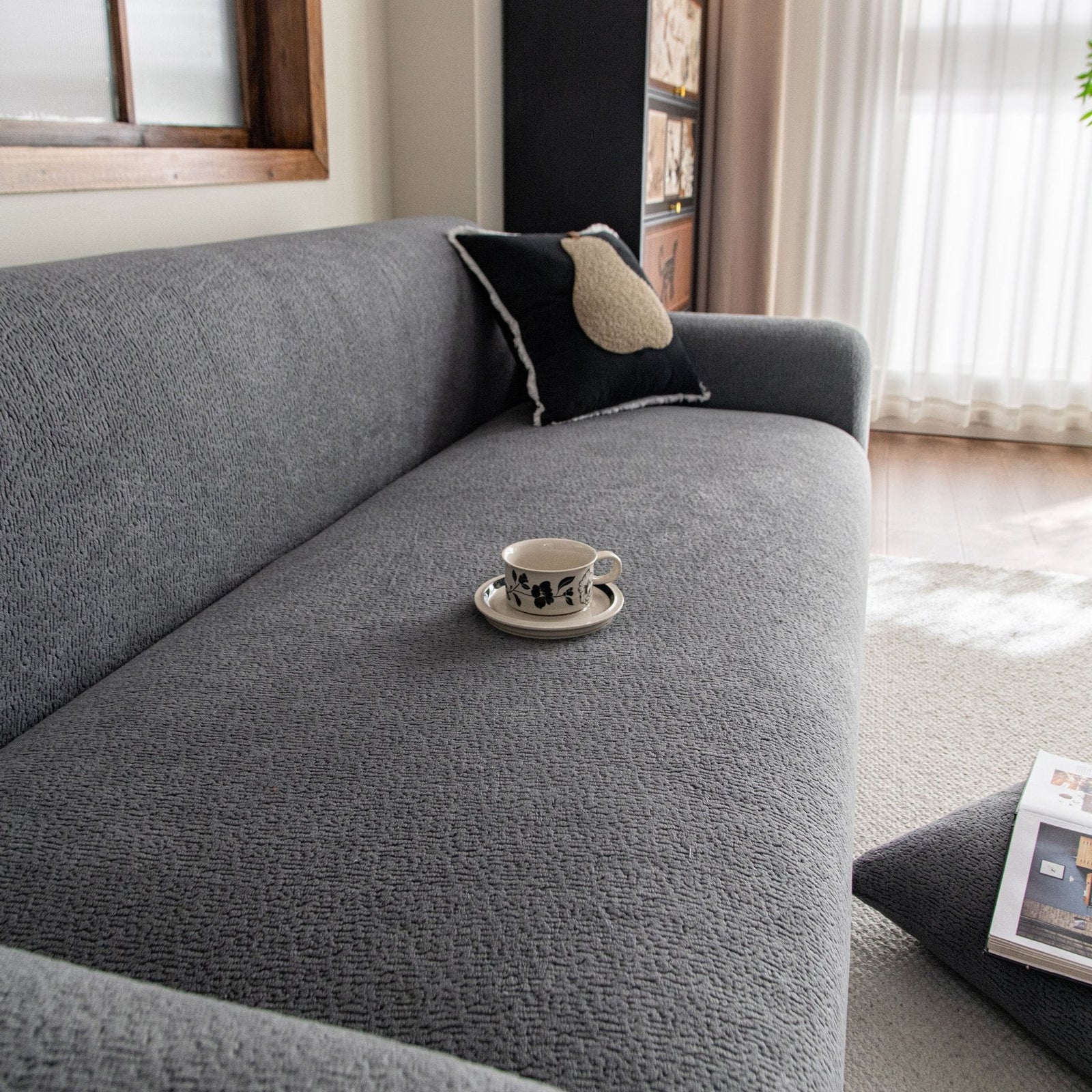 High Stretch Sofa Slipcover, Non Slip Couch Sofa Cover Washable Furniture Protector
