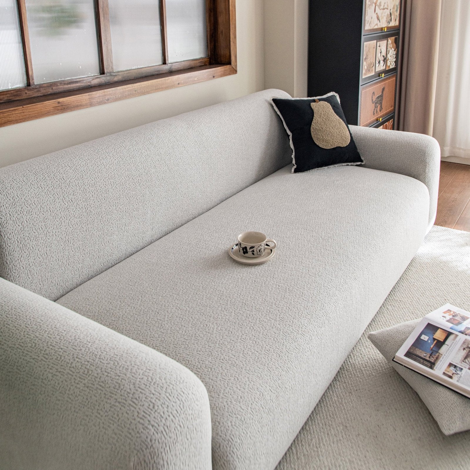 High Stretch Sofa Slipcover, Non Slip Couch Sofa Cover Washable Furniture Protector