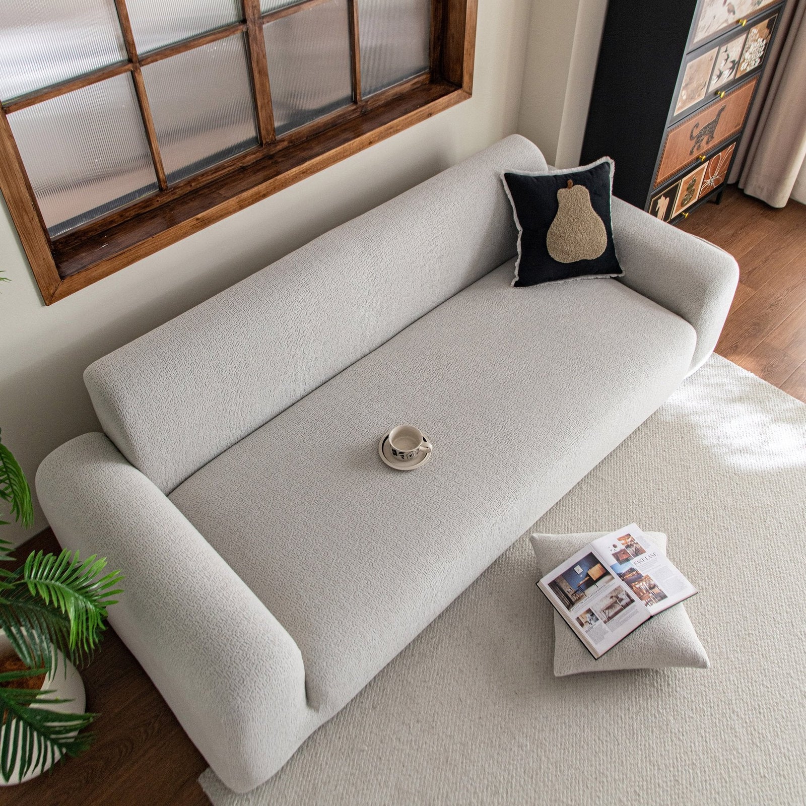 High Stretch Sofa Slipcover, Non Slip Couch Sofa Cover Washable Furniture Protector