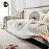 Dandelion Reversible Striped Couch Throw Cover for Living Room Pet Sofa Slipcovers Couch Protector
