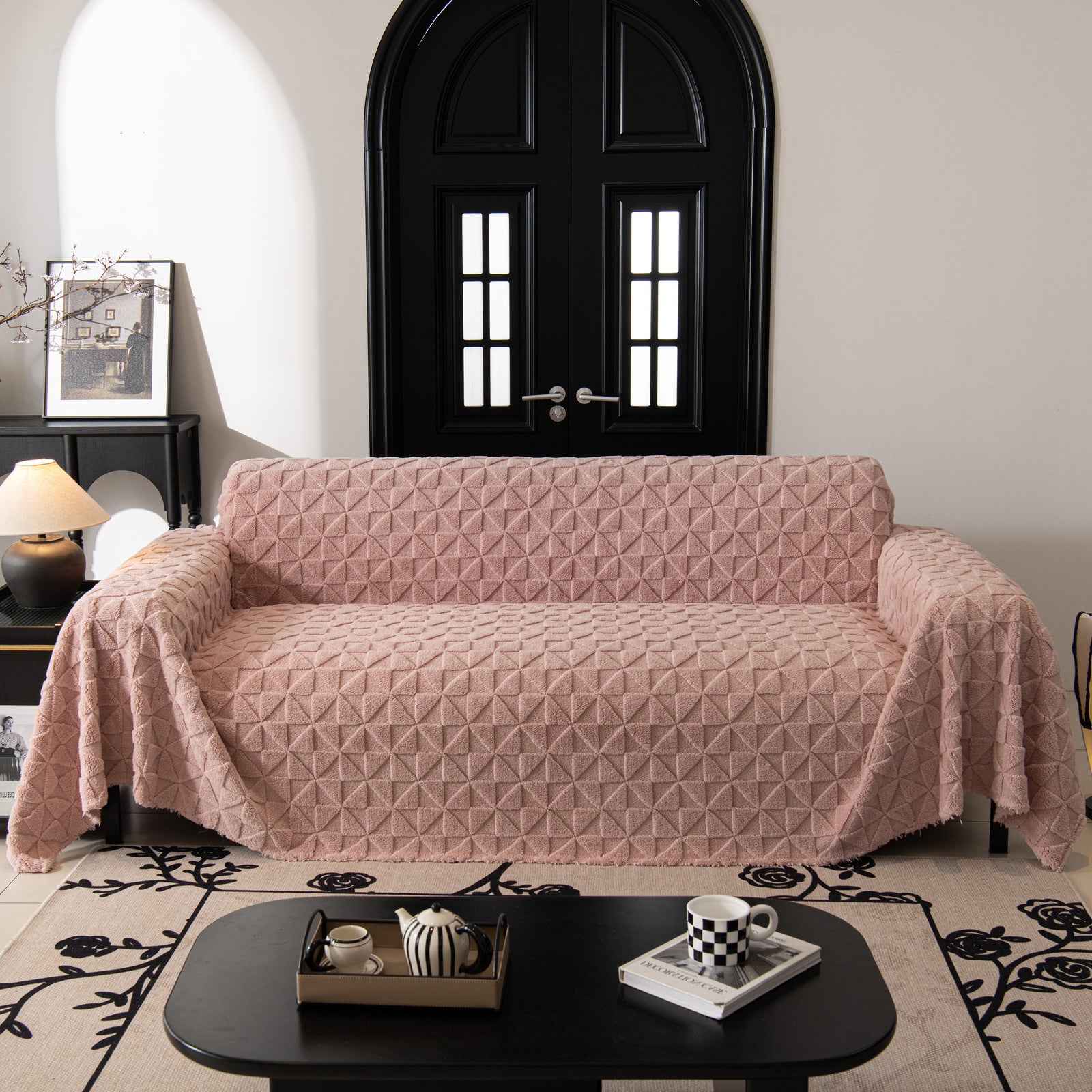 Plush Soft Couch Cover for Sofa and Furniture Lightweight Throw Blankets for Sectional Couch