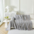 Embossed Leaf Pattern Sofa Cover Blanket for Couch, Soft Cooling Textured Couch Cover