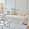 Plush Faux Fur Warm Sofa Cover with Waves Jacquard Textured Throw Blankets for Couch