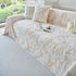 Plush Faux Fur Warm Sofa Cover with Waves Jacquard Textured Throw Blankets for Couch