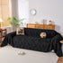 Cozy Textured Couch Protector with Fringe, Universal Soft Slipcover for Couch Sofa Bed