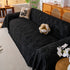 Cozy Textured Couch Protector with Fringe, Universal Soft Slipcover for Couch Sofa Bed