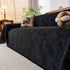Cozy Textured Couch Protector with Fringe, Universal Soft Slipcover for Couch Sofa Bed