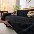 Cozy Textured Couch Protector with Fringe, Universal Soft Slipcover for Couch Sofa Bed