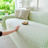 Fresh Geometric Sofa Throw Cover, Modern Textured Breathable Couch Protector Blanket