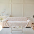 Plush Faux Fur Warm Sofa Cover with Waves Jacquard Textured Throw Blankets for Couch