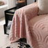 Plush Warm Decor Couch Cover Soft Jacquard Fleece Throw Blankets for Bed Couch Sofa Chair