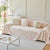 Plush Faux Fur Warm Sofa Cover with Waves Jacquard Textured Throw Blankets for Couch