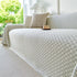 Fresh Geometric Sofa Throw Cover, Modern Textured Breathable Couch Protector Blanket