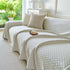 Fresh Geometric Sofa Throw Cover, Modern Textured Breathable Couch Protector Blanket