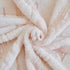 Plush Faux Fur Warm Sofa Cover with Waves Jacquard Textured Throw Blankets for Couch