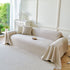 Cooling Ice Silk Soft Sofa Cover Blanket, Woven Geometric Textured Modern Couch Cover