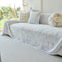 Plush Faux Fur Warm Sofa Cover with Waves Jacquard Textured Throw Blankets for Couch