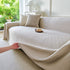 Cooling Ice Silk Soft Sofa Cover Blanket, Woven Geometric Textured Modern Couch Cover