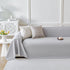 Cooling Ice Silk Soft Sofa Cover Blanket, Woven Geometric Textured Modern Couch Cover