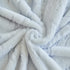 Plush Faux Fur Warm Sofa Cover with Waves Jacquard Textured Throw Blankets for Couch