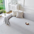 Cooling Ice Silk Soft Sofa Cover Blanket, Woven Geometric Textured Modern Couch Cover