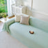 Cooling Ice Silk Soft Sofa Cover Blanket, Woven Geometric Textured Modern Couch Cover