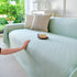 Cooling Ice Silk Soft Sofa Cover Blanket, Woven Geometric Textured Modern Couch Cover