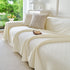 Cooling Ice Silk Soft Sofa Cover Blanket, Woven Geometric Textured Modern Couch Cover