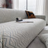 Modern Geometric Jacquard Sofa Slipcover, High Stretch 1-Piece Textured Couch Cover