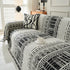 Chenille Sofa Cover Throw Blanket, Boho Geometric Scratch Proof Couch Protector