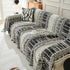 Chenille Sofa Cover Throw Blanket, Boho Geometric Scratch Proof Couch Protector