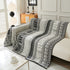 Chenille Sofa Cover Throw Blanket, Boho Geometric Scratch Proof Couch Protector