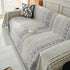 Chenille Sofa Cover Throw Blanket, Boho Geometric Scratch Proof Couch Protector