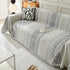 Chenille Sofa Cover Throw Blanket, Boho Geometric Scratch Proof Couch Protector