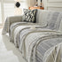 Chenille Sofa Cover Throw Blanket, Boho Geometric Scratch Proof Couch Protector