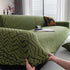 Modern Geometric Jacquard Sofa Slipcover, High Stretch 1-Piece Textured Couch Cover