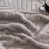 Winter Soft Plush Fleece Sofa Blanket Leaves Jacquard Couch Covers for Couches