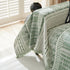 Chenille Sofa Cover Throw Blanket, Boho Geometric Scratch Proof Couch Protector