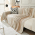 Chenille Sofa Cover Throw Blanket, Boho Geometric Scratch Proof Couch Protector