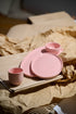 Handmade Porcelain Espresso Cup. Powder Pink