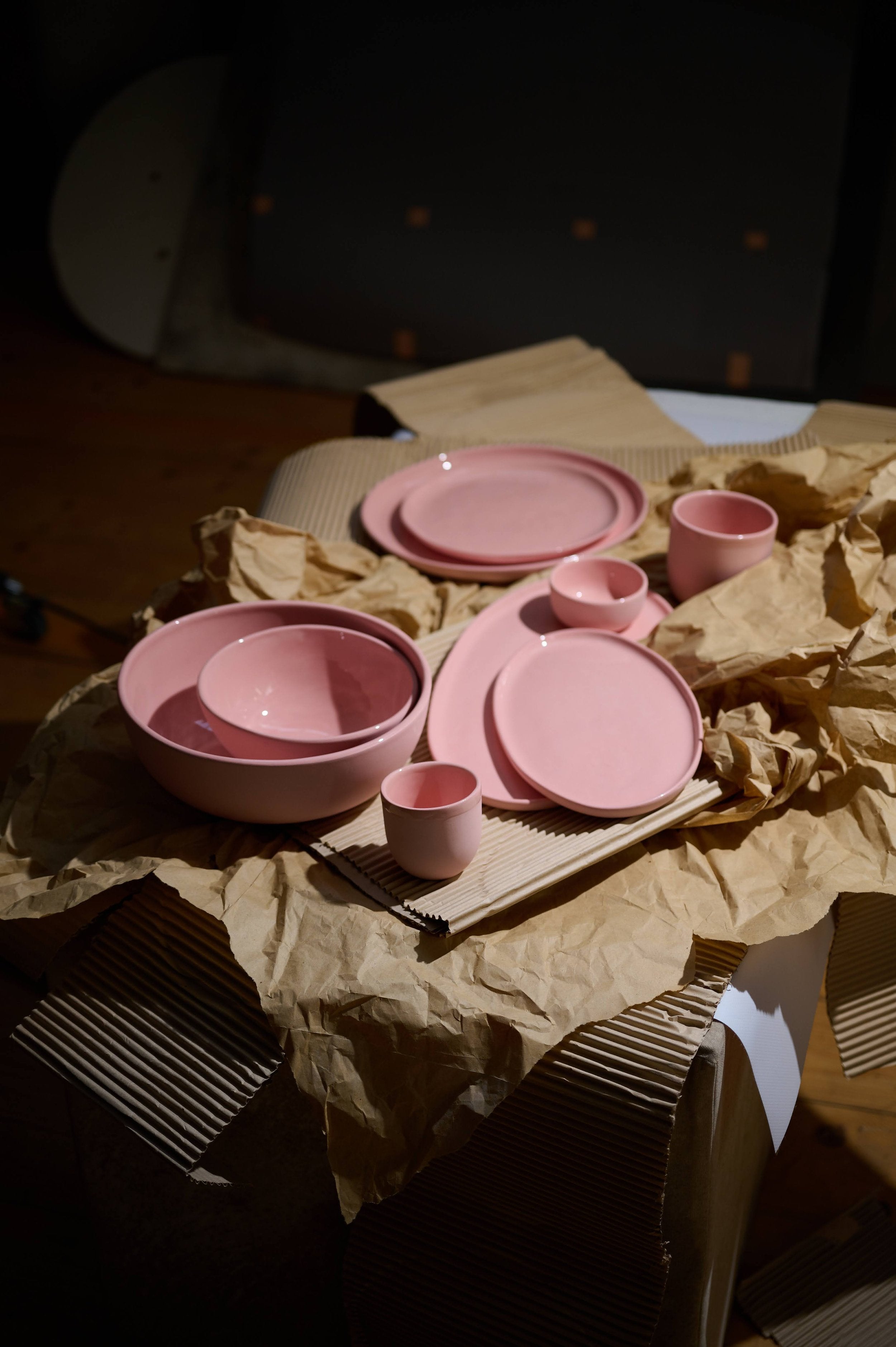 Handmade Porcelain Espresso Cup. Powder Pink