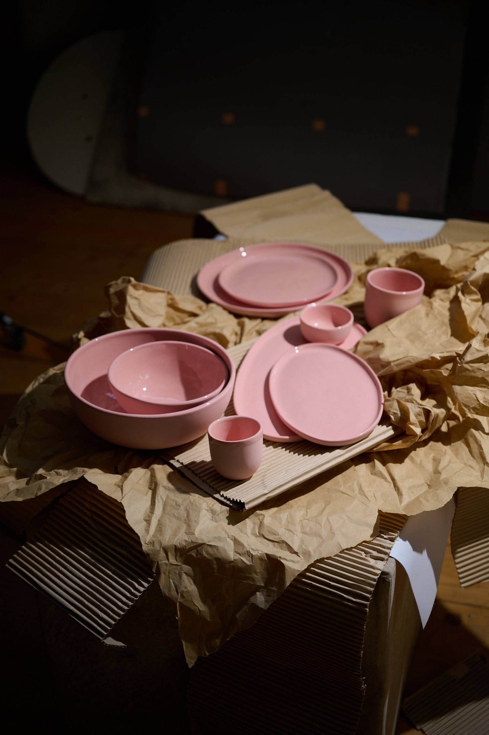 Handmade Porcelain Espresso Cup. Powder Pink