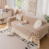 Jacquard Plush Houndstooth Sofa Throw Cover, Cover Throws for Sofas, Stylish Living Room Throws