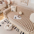 Jacquard Plush Houndstooth Sofa Throw Cover, Cover Throws for Sofas, Stylish Living Room Throws