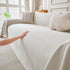 Cooling Ice Silk Knit Couch Cover, Breathable Pet Friendly Soft Throw Cover for Sofas