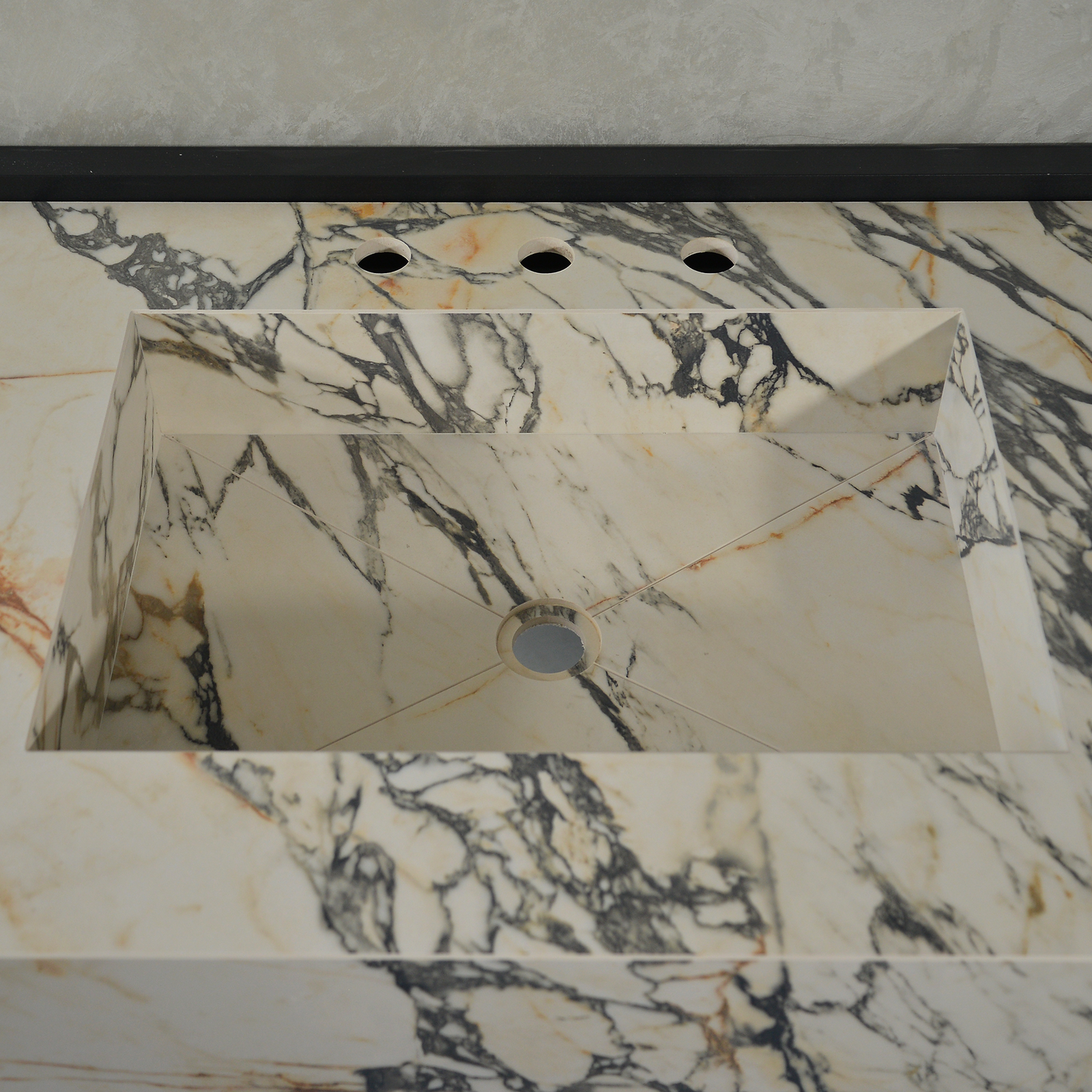 HANDCRAFTED MATERIA CORCHIA GOLD ENGINEERED PORCELAIN SINK (ES-050)