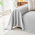 Cooling Ice Silk Knit Couch Cover, Breathable Pet Friendly Soft Throw Cover for Sofas