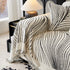 Cozy Striped Sofa Throw Blanket L Shaped Sectional Couch Covers Luxury Throws for Sofas